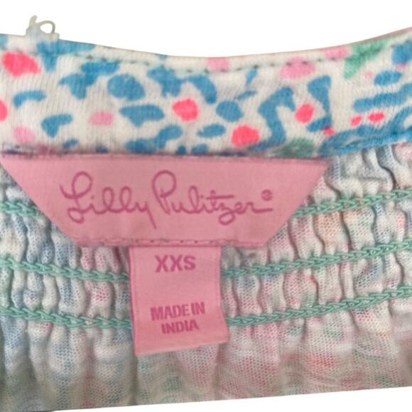 Lilly Pulitzer Mint Green, Pink and Teal Sleeveless Dress - xxs - Picture 4 of 5